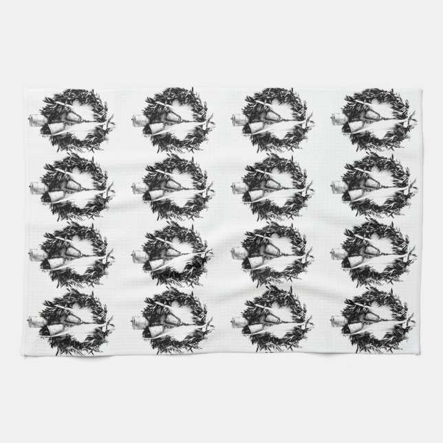 **CHRISTMAS WREATHS** KITCHEN TOWEL (Horizontal)