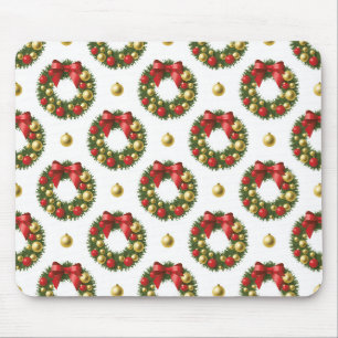 Christmas Wreaths Mouse Pad