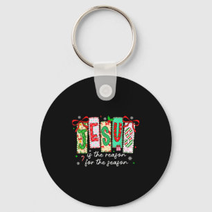 Christmas Xmas Jesus Is The Reason For The Season Key Ring