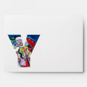 CHRISTMAS Y LETTER /SANTA CLAUS WITH VIOLIN ENVELOPES