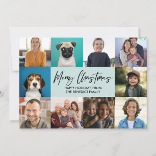 CHRISTMAS YEAR IN REVIEW 10 PHOTOS HOLIDAY CARD