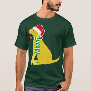 Christmas Yellow Lab Holiday Dog T-Shirt