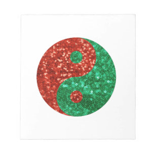 christmas yin yang notepad