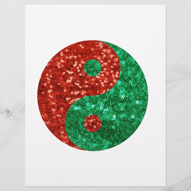 christmas yin yang personalized letterhead (Front)
