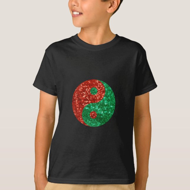 christmas yin yang T-Shirt (Front)
