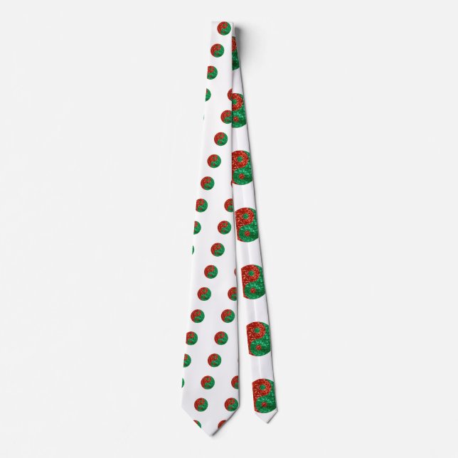 christmas yin yang tie (Front)