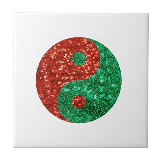 christmas yin yang tile (Front)