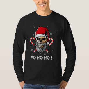 Christmas Yo ho ho Pirate Santa Pyjamas Family Xma T-Shirt