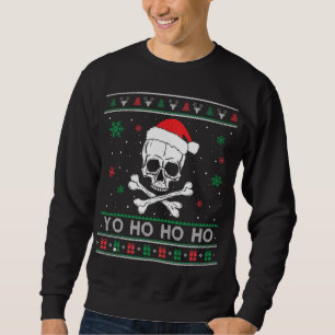Christmas Yo ho ho UGLY Pirate Funny Pyjamas Famil Sweatshirt