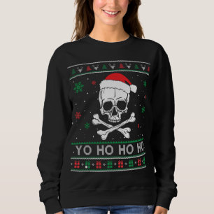 Christmas Yo ho ho UGLY Pirate Funny Pyjamas Famil Sweatshirt