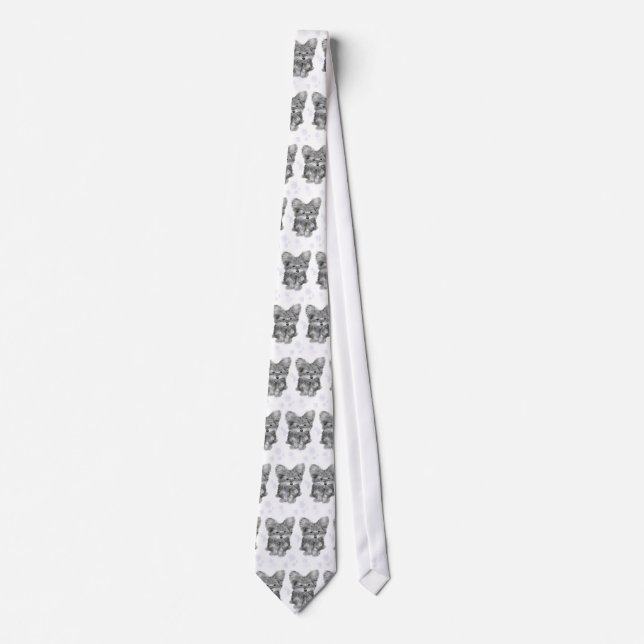 Christmas Yorkie Dog Tie (Front)
