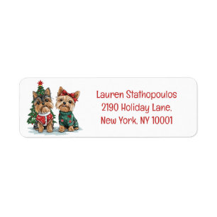 Christmas Yorkie Dogs