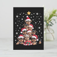 Christmas Yorkie Dogs Lover Tree Xmas Pet Animal
