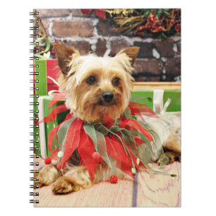 Christmas - Yorkie - Kinsey Spiral Notebook