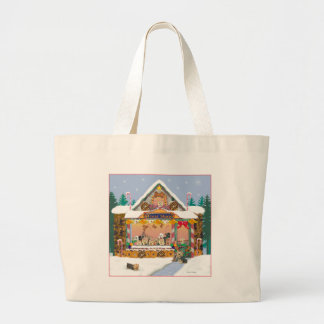 Christmas Yorkie Treat Shop Large Tote Bag