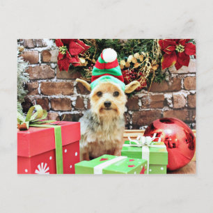 Christmas - Yorkie - Vinnie #32 Holiday Postcard