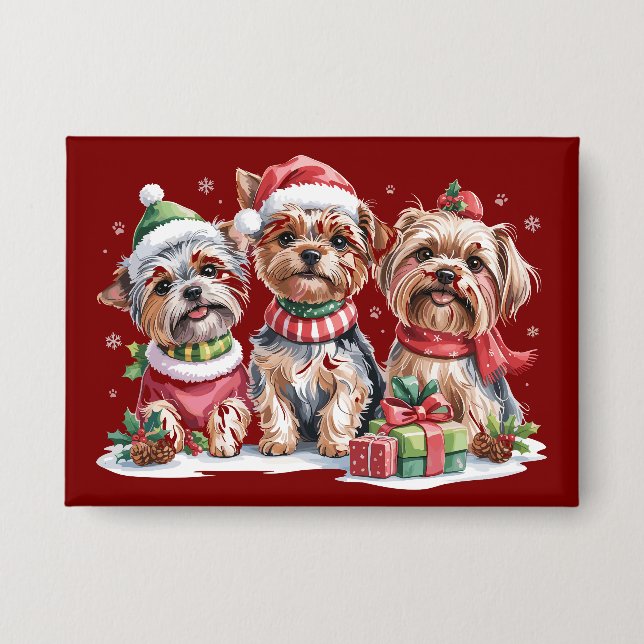 Christmas Yorkshire Terrier Dog Lovers (Front)
