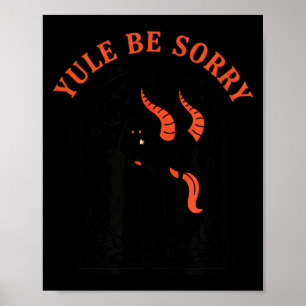 Christmas Yule Be Sorry Krampus, Dark Krampus Devi Poster