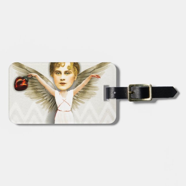 Christmas Zetti Angel Luggage Tag (Front Horizontal)