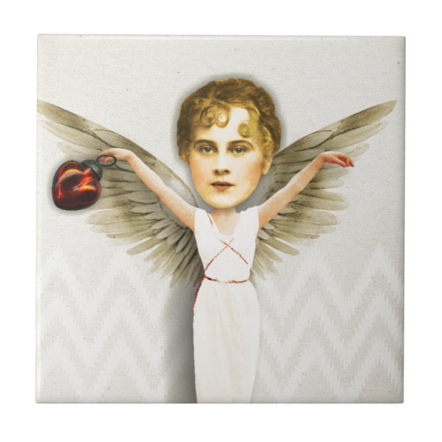 Christmas Zetti Angel Tile (Front)