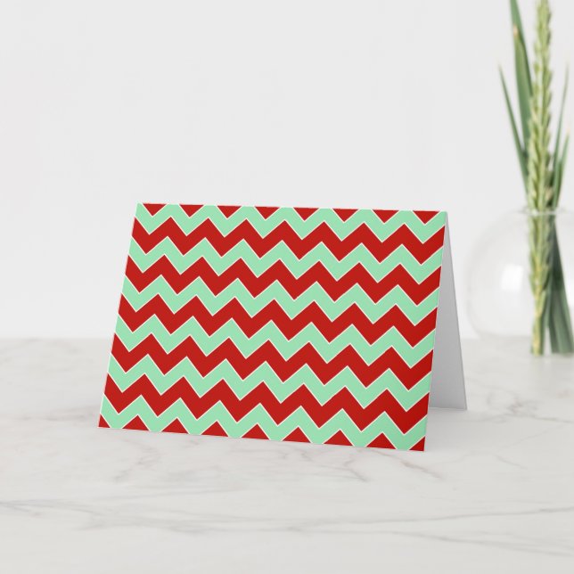 Christmas Zigzag Holiday Card (Front)