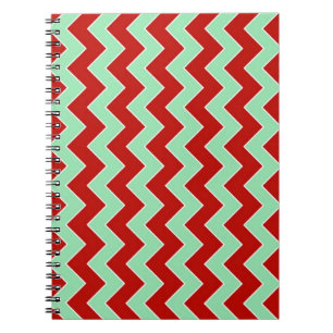 Christmas Zigzag Spiral Notebook