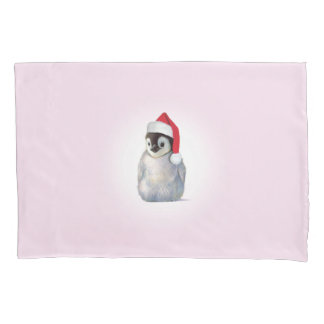 Christmas Zoo Babies Penguin Pillow Case