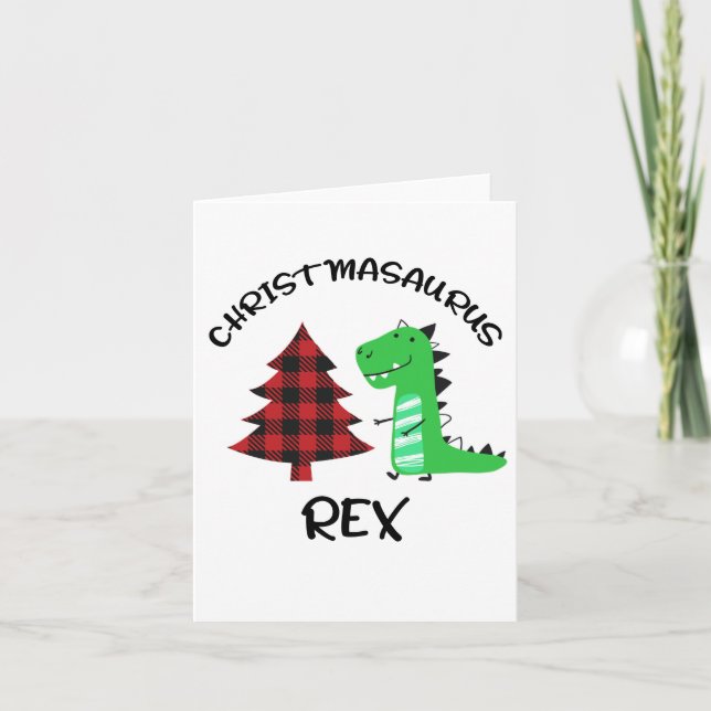 Christmasaurus Rex, Santasaurus Card (Front)