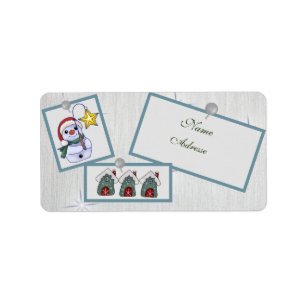 Christmasbild address sticker