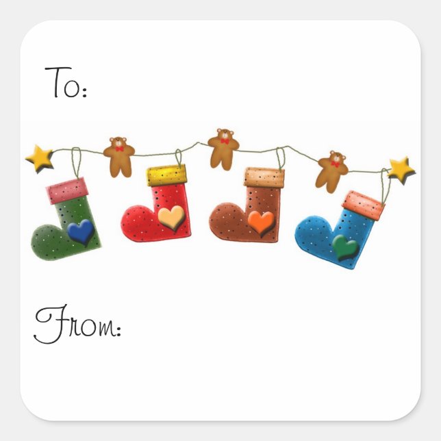 ChristmasCarroll Square Sticker (Front)