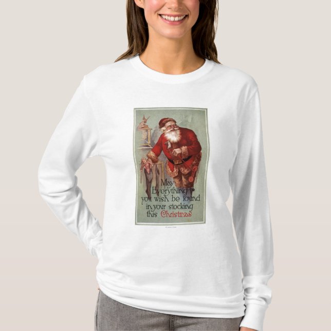 ChristmasFinding Everything in you Stocking T-Shirt (Front)