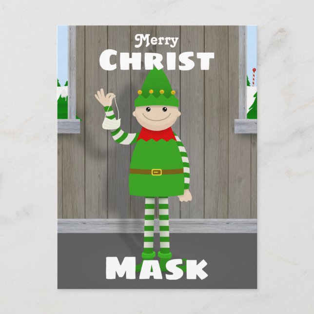 Christmask Holiday Postcard (Front)