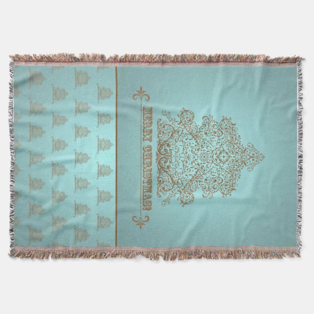 ChristmasTree Ornament I - Throw Blanket (Front)