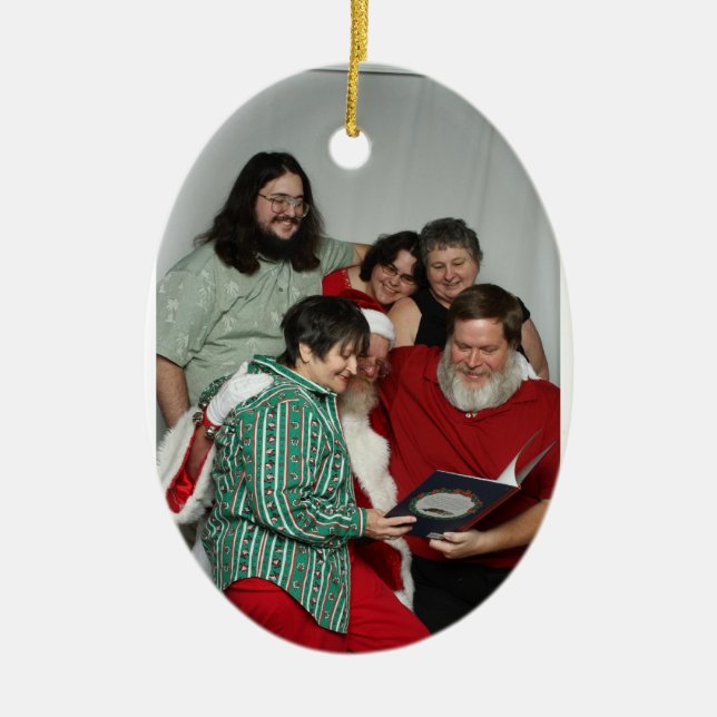 Christmasy Goodness Ceramic Tree Decoration (Front)