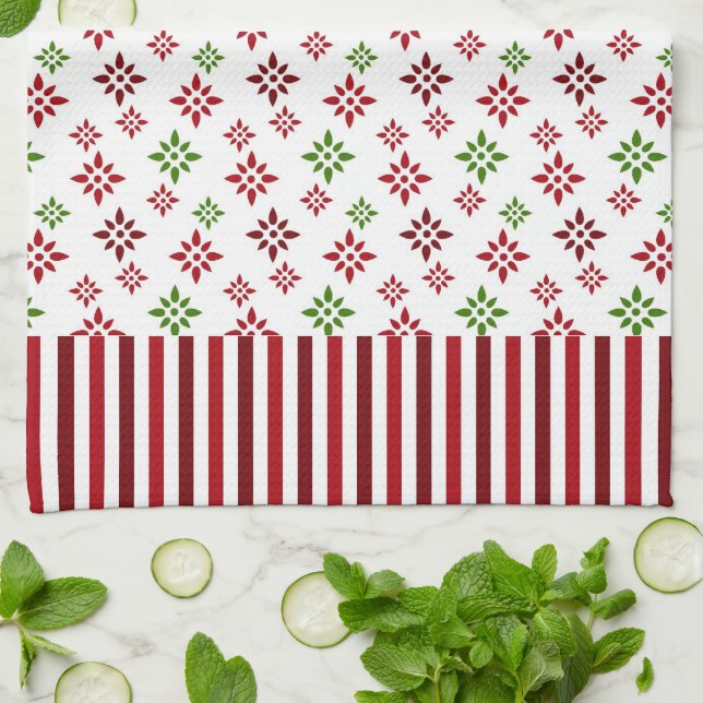 Christmasy Microfiber Kitchen Towel (Folded)