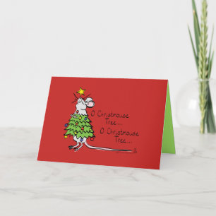Christmouse Tree  -  Funny Mouse Christmas Card