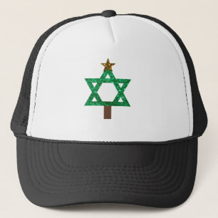 christmukkah christmas tree trucker hat