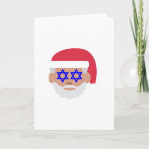 christmukkah santa claus emoji holiday card