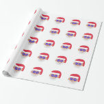 christmukkah santa claus emoji wrapping paper<br><div class="desc">christmukkah, hanukkah, chanukkah, santa, "santa claus", emoji, "santa emoji", "hanukkah emoji", , "star of david" "christmukkah emoji""christmas emoji" christmas, xmas, hannukah, channukah, "ugly christmas",  "red white blue", jewish, holidays, judaism, jew, emoticon, chrismukkah, christmukka</div>