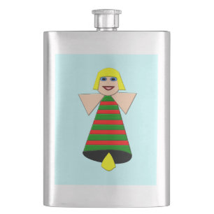 Christnas Angel Bell Flasks