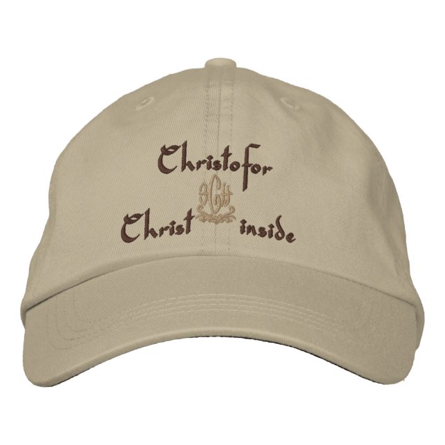 Christofor Name With French Meaning Embroidered Hat (Front)