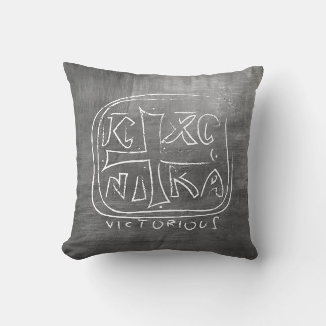 Christogram ICHC NIKA  Cushion (Front)