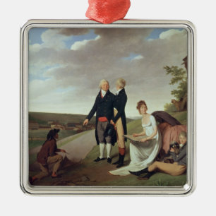 Christophe-Philippe Oberkampf and family Metal Tree Decoration