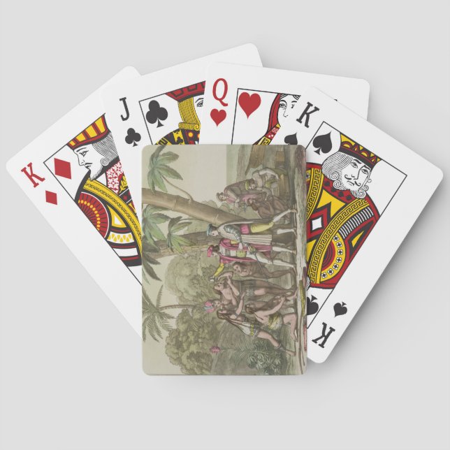 Christopher Columbus (1451-1506) with Native Ameri Playing Cards (Back)