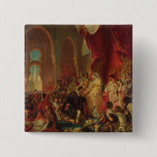 Christopher Columbus 15 Cm Square Badge