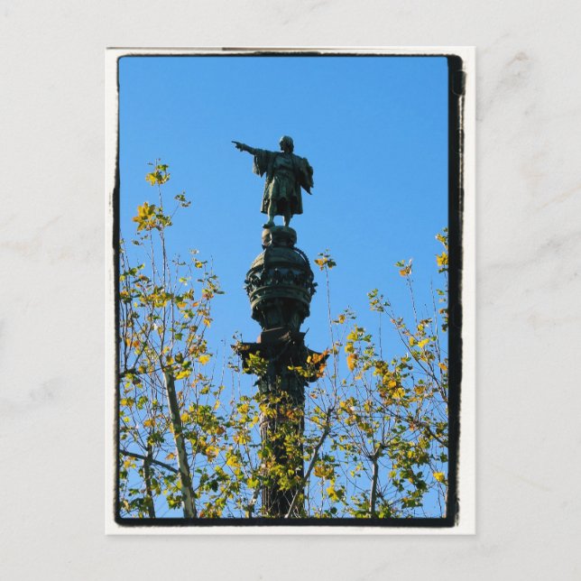 Christopher Columbus - Barcelona, Spain Postcard (Front)