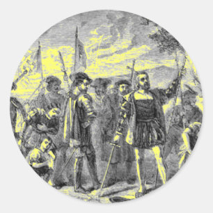 Christopher Columbus Classic Round Sticker