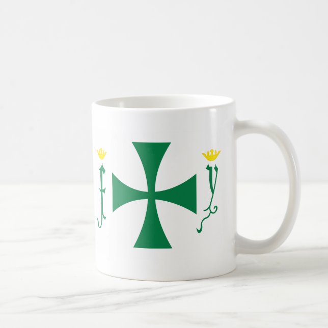 Christopher Columbus Flag Coffee Mug (Right)