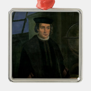 Christopher Columbus Metal Tree Decoration
