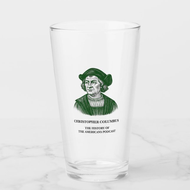 Christopher Columbus pint glass (Front)